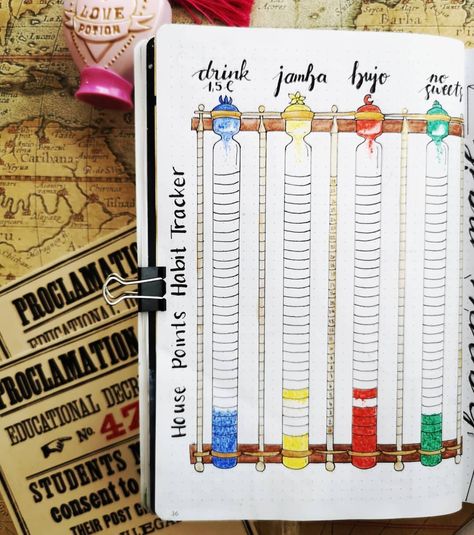 Nina on Instagram: “house point habit tracker for my harry potter themed february... there was only space for 4 of my habits but I still like it, I simply took…” Harry Potter Habit Tracker, Bujo 2023, Habit Tracker Ideas, Bullet Journal Habit Tracker, Journal Habit Tracker, Harry Potter School, Magic Theme, Tracker Ideas, Bullet Journal Ideas Templates