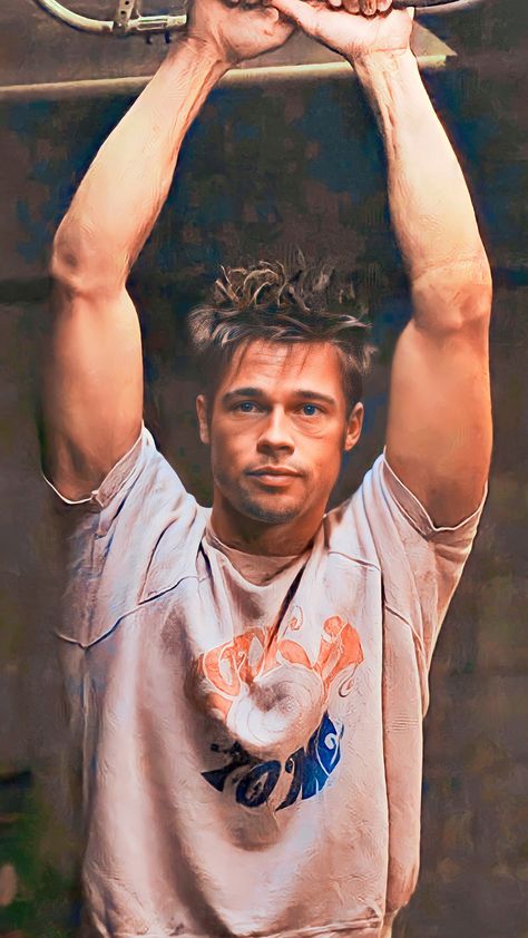 Brad Pitt Wallpaper Aesthetic, Tyler Durden Aesthetic, Brad Pitt Wallpaper, Gents Hair Style, Chemistry Notes, Tyler Durden, Club Hairstyles, Actors Images, Movie Wallpapers