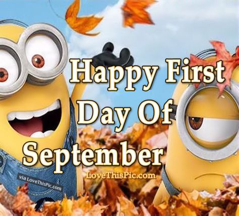 Happy First Day Of September minions september hello september goodbye august… Happy September 1st Quotes, 1st September Quotes, Hello September Quotes, Hello September Images, September Hello, First Day Of September, Words For Best Friend, September Quotes, Welcome September