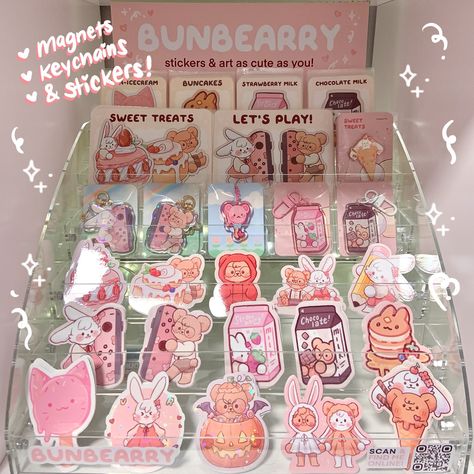 Petal & Cocoa are going to BC!! 💓💗💕 Find Bunbearry's goodies at @the.artist.alley starting this Saturday, October 12th on their Grand Opening! 🎉✨ 📍Aberdeen Centre (Second Floor - Unit 2460) 4151 Hazelbridge Way, Richmond, BC, Canada @aberdeen_centre This is very exciting news as this will be my very first time having my stuff in a physical retail space!! 🥹💗 This has been a dream of mine and I'm ecstatic to be able to share a bit more of my art out there! The Artist Alley features over 65... Artist Alley Setup, Booth Displays, Merch Ideas, Artist Alley, Booth Display, Strawberry Milk, My Stuff, Bc Canada, Post Ideas