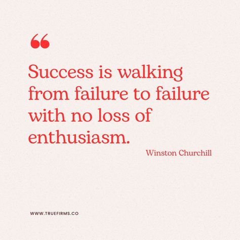 Success is walking from failure to failure with no loss of enthusiasm. – Winston Churchill. This powerful quote reminds us that persistence and a positive attitude are key to overcoming setbacks and achieving success. Let Churchill's wisdom inspire you to keep moving forward, no matter the obstacles. Overcoming Setbacks Quotes, Failure To Success Motivation, Setback Quotes, Overcoming Setbacks, Winston Churchill Quotes, Vision Board Words, Business Quote, It Field, Summer Vision Board