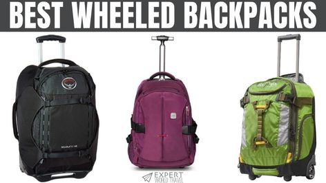 Best Wheeled Backpack Versatile Travel Backpack With Detachable Handle, Rolling Backpacks For School, Travel Backpack With Wheels, Multifunctional Large-capacity Travel Backpack, Bag On Wheels, Versatile Backpack-style Luggage With Adjustable Strap, Best Carry On Backpack, Traveling Hacks, Roller Backpacks