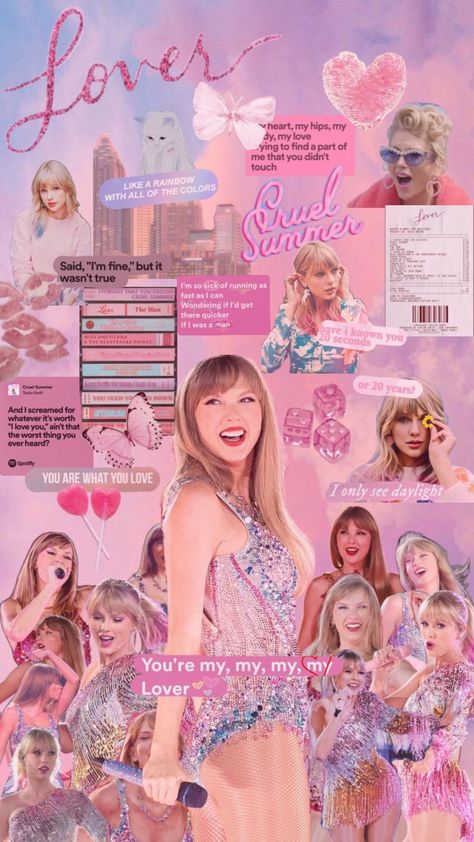 Shuffles Taylor Swift, Taylor Swift Lover Collage, Taylor Swift Shuffle, Shuffle Ideas, Lover Taylor, Taylor Swift Lover, Y2k Wallpaper, Taylor Swift Album, Taylor Alison Swift