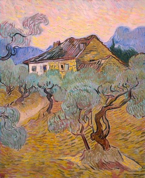 vincent van gogh Olive Tree Painting, Loving Vincent, Van Gogh Drawings, Van Gogh Landscapes, Artist Van Gogh, Istoria Artei, Vincent Van Gogh Art, Vincent Van Gogh Paintings, Arte Van Gogh