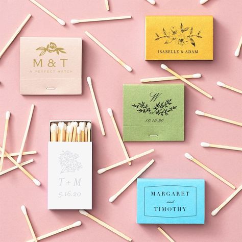 Wedding Match Books, Match Books Wedding, Custom Matchbooks Wedding, Custom Matchbox Wedding, Personalized Matchbooks, Matchbooks Wedding, Wedding Planning Checklist Timeline, Matchbox Wedding Favors, Matchbox Design