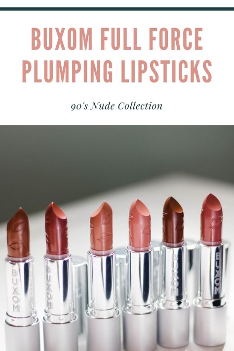 Plumping Lipstick, Best Lipsticks, Satin Lipstick, Lipstick Collection, Nude Lipstick, Nude Lip, Lipstick Makeup, Makeup Trends, Makeup Skin Care