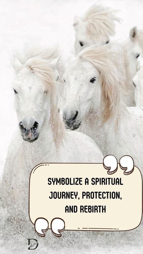 The spiritual meaning of six white horses is often interpreted as something related to divine grace. It can also symbolize a spiritual journey, protection, and rebirth. Its spiritual meaning is associated with protection, comfort, healing, and growth. #growth #relaxing #rebirth #protection #journey #grace #horses #meaning #canalso #spiritualjourney Spiritual Animals, Spiritual Animal, Horse Galloping, Spiritual Transformation, Celtic Mythology, Divine Connections, Divine Grace, Spiritual Enlightenment, White Horses