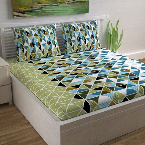 Green Bedroom Colors, Bedsheet Design, Bed Sheets Sale, Design Bedroom Ideas, Draps Design, Bed Sheet Painting Design, Ar Design, Sheet Painting, Black Bedroom Design