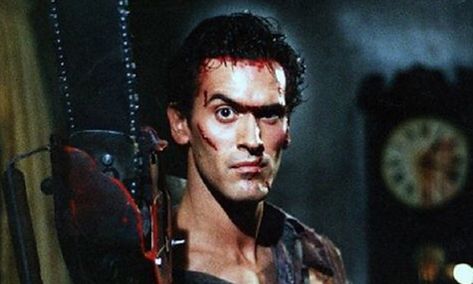 bruce campbell evil dead - Pesquisa Google Bruce Campbell Evil Dead, Caroline Williams, Ash Evil Dead, Latest Horror Movies, Beer Commercials, Ash Williams, Artful Ashes, Sam Raimi, Ashley Williams