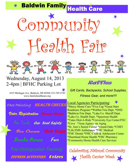 Health Fair Ideas Activities, Dsp Week, Community Project Ideas, Morale Ideas, Wellness Week, Baldwin Family, Health Bulletin Boards, School Wellness, Community Projects