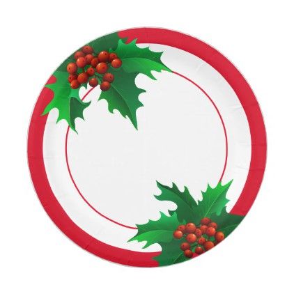 Christmas Holiday Paper Plates Christmas Paper Plates, Christmas Tableware, Custom Paper Plates, Christmas Party Supplies, Holiday Paper, Seasonal Decorations, Party Plates, Custom Paper, Christmas Paper