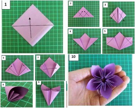 Paper Peonies Tutorial, Paper Flower Backdrop Diy, Craft Paper Design, Easy Origami Flower, Garland Ideas, Cute Origami, Origami Patterns, Instruções Origami, Origami 3d