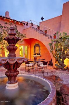 I have always wanted to live with extended family in a hacienda style home, meet for coffee in the inner courtyard. LB Style Hacienda, Hacienda Homes, Houses In Mexico, Spanish Hacienda, Mexican Hacienda, Hacienda Style Homes, Mexico House, Mexican Home Decor, Mexican Home