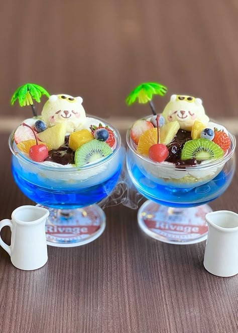 Cute Parfait, Summer Afternoon Tea, British Sweets, Adzuki Beans, Studying Food, English Gentleman, Summer Vegetables, Tropical Sea, Kawaii Cooking