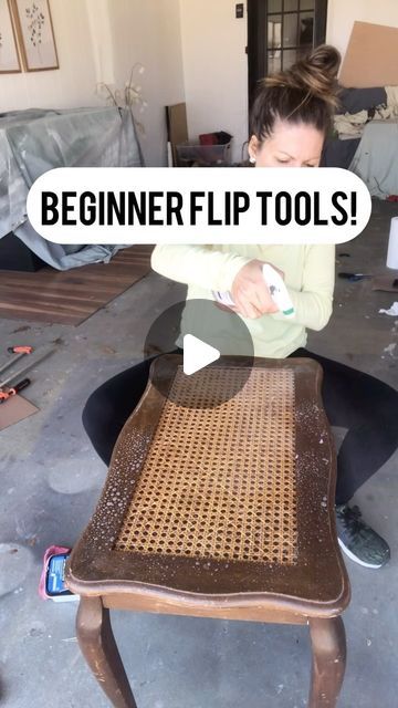 Alissa ✨ DIY + Furniture Flips + Home Projects on Instagram: "Some might not agree BUT…you really don’t need all the fancy tools to get started flipping furniture!   Comment “tools” below to get my free beginner list of tools!  What are you going to start flipping now that you know you don’t need all the fancy tools?!?  #tools #beginner #furniture #furnitureflip #design #furniture #paint #painting #diy #diyer #furnituremakeover #flip #upcycle #refurbish #refurbishedfurniture #upcycledfurniture" Flipping Furniture For Beginners, Diy Furniture Flip, Furniture Flipping, List Of Tools, Furniture Flips, Simple Furniture, Furniture Paint, Refurbished Furniture, Paint Painting