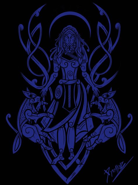 Freyja Goddess Wallpaper, Symbols Of Freya, Freya Tattoo Norse Mythology, Freya Tattoo Symbol, Freya Goddess Tattoo Design, Freyja Tattoo Norse Mythology, Freya Goddess Tattoo, Freya Goddess Art, Freya Tattoo