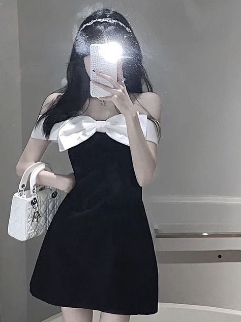 Korean Dress Elegant Short, Korean Party Outfit, Formal Outfits For Women Parties, Korean Party Dress, Semi Formal Outfits For Women, Outfit Korean Style, Kawaii Fashion Outfits, Korean Fashion Dress, Glam Dresses