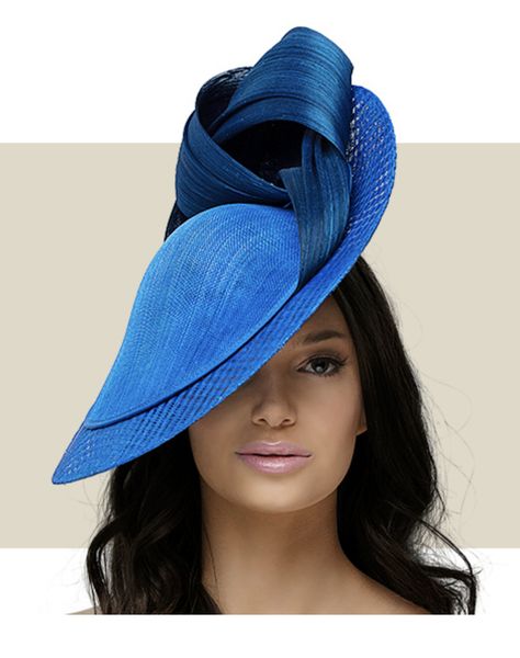 Fascinator Designs, Fascinator Hats Outfit, Royal Blue Fascinator, Blue Headpiece, Stylish Womens Hats, Fascinator Hats Diy, Church Suits And Hats, African Hair Wrap, Ladies Dress Hats