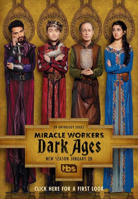 Watch online free Miracle Workers  (2020) Season 2 Episode 2 on 123Movies new site. Miracle Workers, Chris Columbus, Steve Buscemi, Episode Online, Daniel Radcliffe, Dark Ages, 20th Anniversary, Frankenstein, Serie Tv