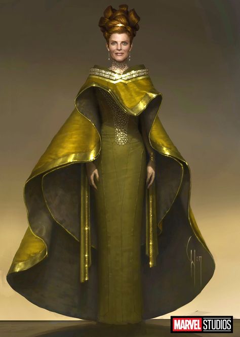 Frigga Thor, Rene Russo, Marvel Concept Art, Thor 1, Marvel Costumes, Sci Fi Fashion, Star Wars Rpg, Theatre Costumes, Costume Designer