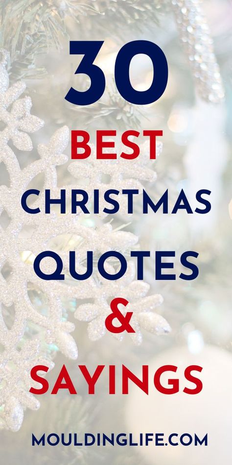 Here is a collection of 30 inspiring christmas quotes that will remind you the true spirit of Christmas. Christmas Quotes | Christmas 2022 | Inspirational Christmas Quotes | Best Christmas Quotes Inspirational Christmas Quotes, Quotes To Lift Your Spirits, Christmas Quotes And Sayings, Best Christmas Quotes, Christmas Quotes Inspirational, Quotes Christmas, Merry Christmas Quotes, Spirit Of Christmas, Christmas 2022