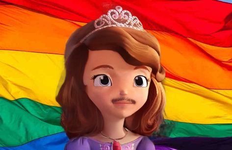 Funny Sofia The First, Sofia The First Funny, Lgbt Flag, Cartoon Profile, Sofia The First, Cartoon Profile Pics, Profile Pics, Sofia, Profile Picture