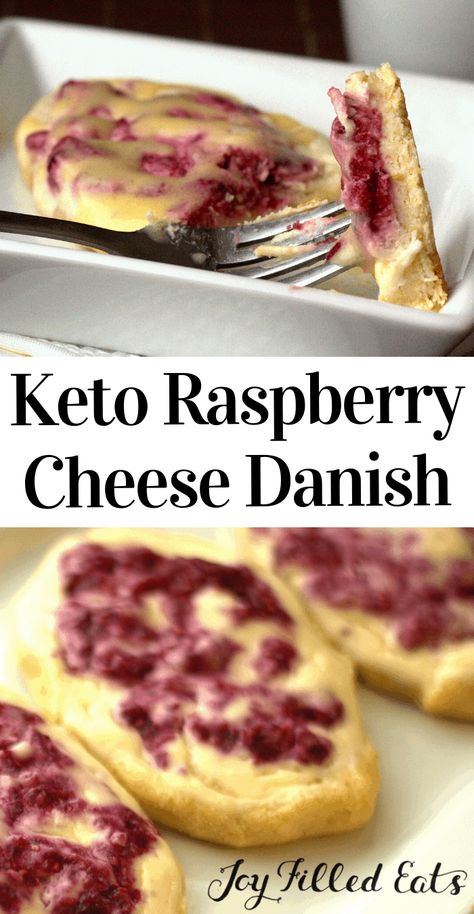 Keto Danish, Raspberry Cream Cheese Danish, Cream Cheese Danish Recipe, Keto Raspberry, Tartiflette Recipe, Cheese Danish Recipe, Raspberry Cream Cheese, Danish Recipe, Keto Gluten Free