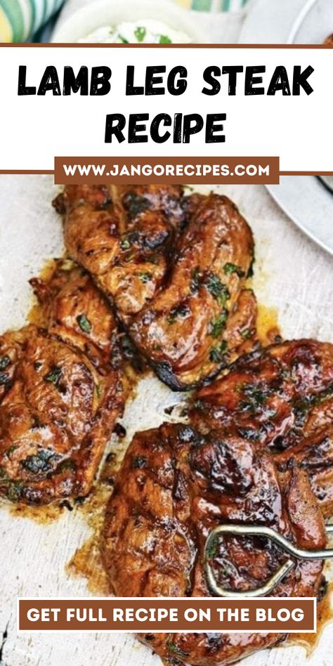 This Lamb Leg Steak Recipe is very simple and delicious. It takes quite a bit of prep and cooking time but it’s so worth it. #LambLegSteak #Recipe Lamb Leg Center Cut Recipe, Lamb Leg Steaks Recipes, Lamb Leg Steak Recipes Ovens, Leg Of Lamb Steak Recipes, Lamb Steaks Recipes, Lamb Steaks How To Cook, Lamb Leg Steak Recipes, Lamb Leg Steak, Leg Of Lamb Recipes