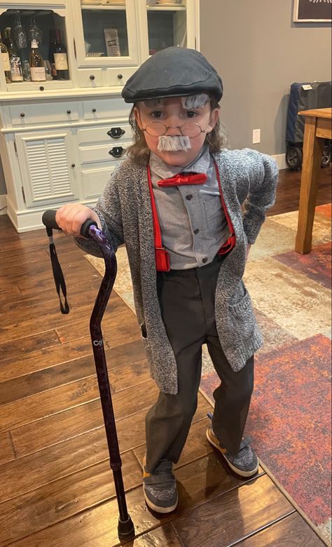 100th Day Of School Costume Boy, 100 Days Of School Dress Up For Boys, 100 Days Of School Dress Up, Old Man Costume, Dress Up For Boys, School Costume, Christmas Play, School Dress, 100th Day Of School