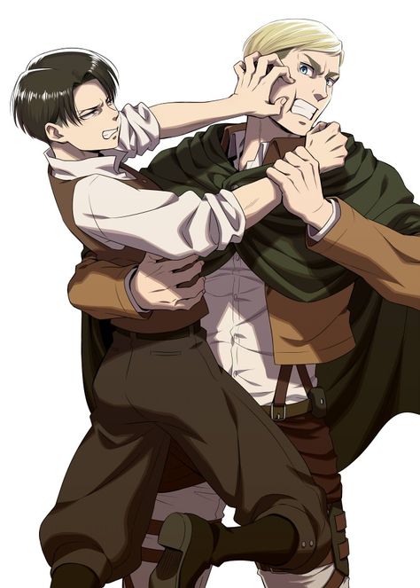 Erwin Aot, Levi And Erwin, Attack On Titan Ships, Captain Levi, Like A Cat, Levi Ackerman, Fanarts Anime, Attack On Titan Anime, Animation Series