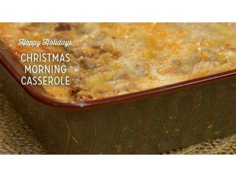 From Happy Holidays: "Christmas Morning Casserole" Paula Deen Breakfast Casserole, Christmas Morning Casserole, Christmas Breakfast Recipes, Christmas Morning Breakfast Casserole, Pork Breakfast, Christmas Casserole, Christmas Breakfast Casserole, Pork Breakfast Sausage, Christmas Breakfast Recipe