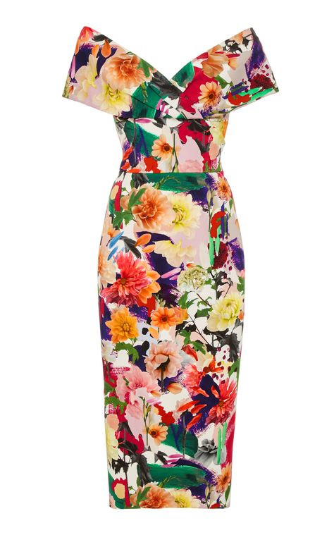 Cushnie Et Ochs | Alba Floral Collage Dress | Spring and Summer Dresses Collage Dress, Gowns Designs, Flower Dress Design, Wedding Guest Dress Trends, Floral Dress Outfits, Flower Pattern Dress, Floral Collage, Floral Dress Design, Floral Party Dress