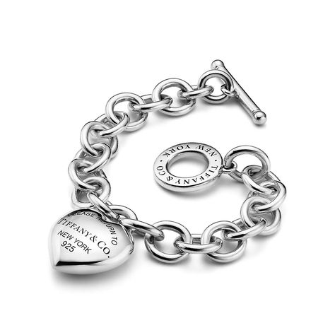 Return To Tiffany, Heart Tag, Tiffany Jewelry, Toggle Bracelet, Jewelry Lookbook, Engraved Items, Chrome Hearts, Tiffany & Co., Silver Bracelets