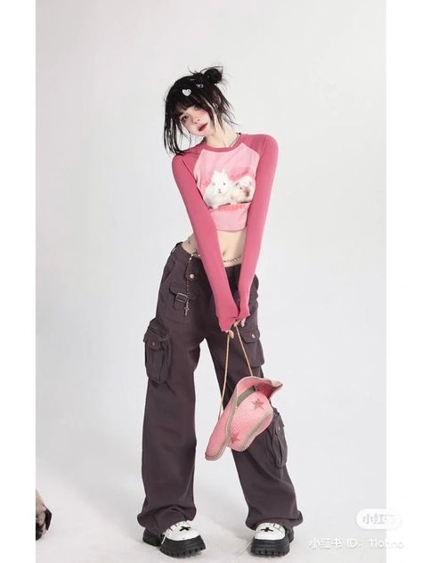 Pose Mannequin, Clothes Reference, Kawaii Fashion Outfits, Figure Poses, Girl Standing, Japanese Street Fashion, Pink Outfits, Cute Poses, Korean Street Fashion