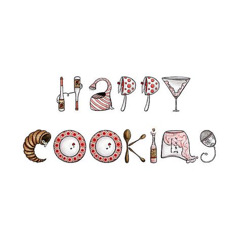 Happy Cooking! by Mariya Olshevska Happy Cooking Quotes, Cook Illustration, Cooking Quotes, Kiss The Cook, Food Quotes, Mood Instagram, Cute Wallpaper Backgrounds, Wallpaper Backgrounds, Cute Wallpapers