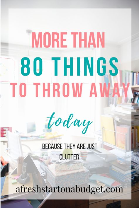 Decluttering List, Getting Organized At Home, Too Much Stuff, Clutter Control, Declutter Home, Getting Rid Of Clutter, Clutter Free Home, Clutter Organization, Deep Cleaning Tips