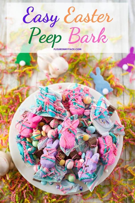 Super Easy Easter Bunny Bark Swedish Nut Cake Recipe, Easter Treat Recipes, Easter Bark Recipe, Bunny Bark, Easter Bunny Bark, Easter Bark, Easter Candies, Easter Egg Cake, Easy Easter Treats