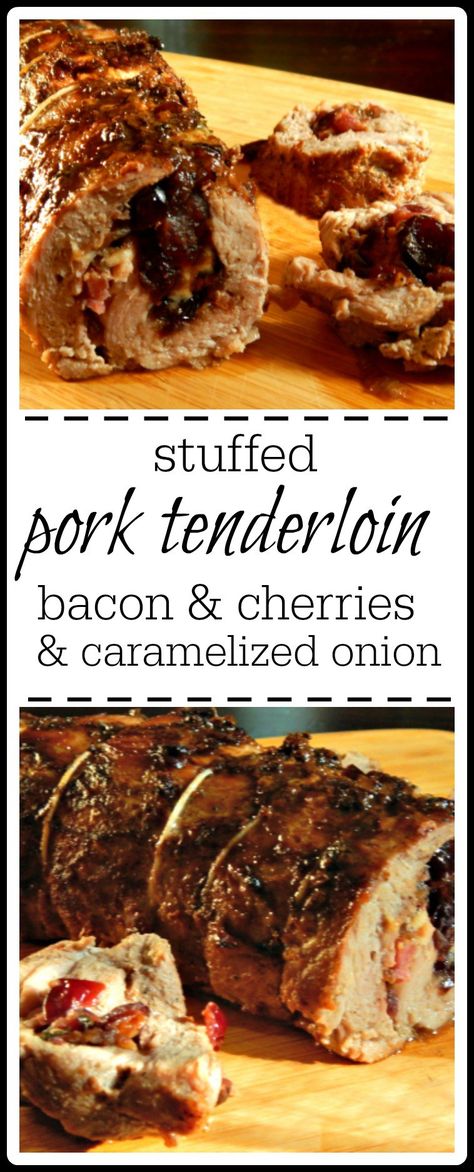 Roasted Pork Tenderloin, Cooking Pork Tenderloin, Recipe For Fall, Dairy Recipes, Recipes Meat, Roasted Pork Tenderloins, Stuffed Pork, Pork Bacon, Tenderloin Recipes