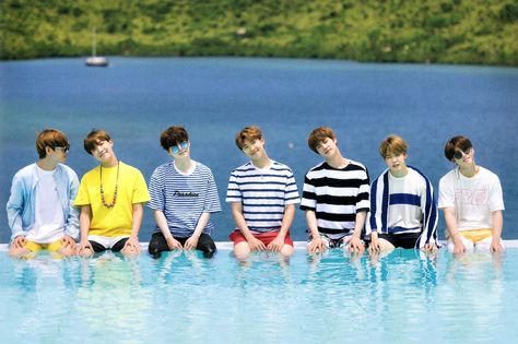 BTS Summer Package 2017 | Cr. chocojjinpang Bts Summer Package 2015, Bts Summer Package, Kota Kinabalu, Bts Group Photos, Bulletproof Boy Scouts, 2017 Summer, Bts Group, Bts Lockscreen, Bts Members