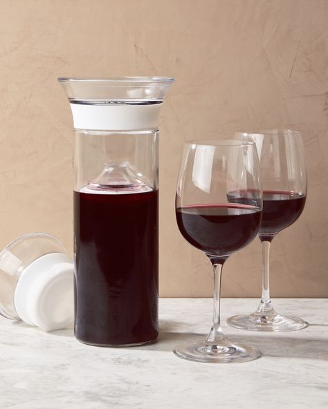 This Handsome Wine Saver Claims It Will Keep Open Wine Fresh for a Week, and It Does | Epicurious Open Wine, Wine Carafe, Wine Preserver, Wine Drinkers, Wine O Clock, Wine Opener, Pinot Noir, Wine Cooler, Wine Tasting