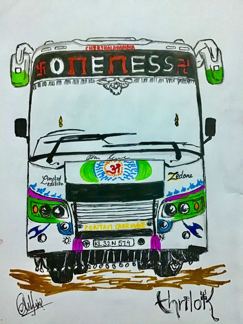 Komban Bus Drawing, Komban Bus, Bus Drawing, Drawing For Kids, Quick Saves, Art