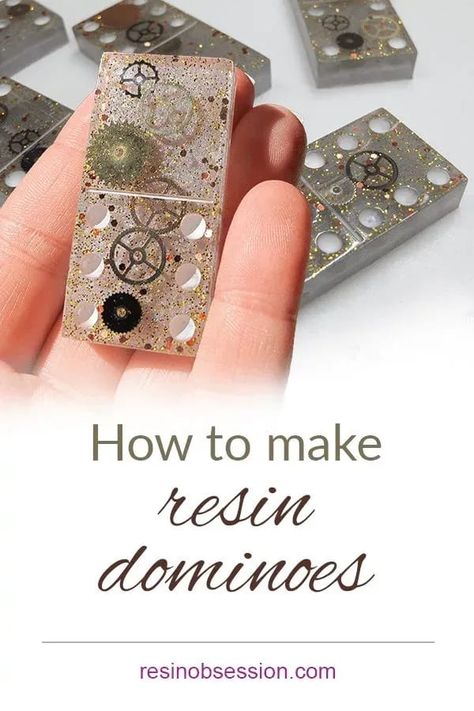 Making Dominoes With Resin, How To Paint Resin Dominos, Resin Dominoes Tutorial, Resin Supplies List, Diy Dominoes With Resin, How To Make Resin Dominoes, Resin Dominoes Ideas For Men, Resin Dominos Ideas, Diy Resin Dominoes