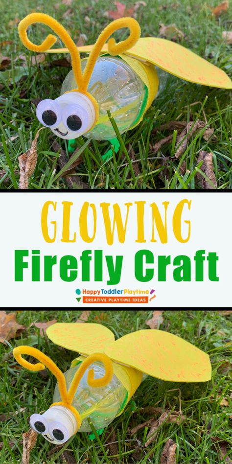 Firefly Craft, Tent Craft, Fireflies Craft, Bus Crafts, Snake Crafts, Origami Paper Flowers, Easy Preschool Crafts, Water Bottle Crafts, Craft For Preschoolers