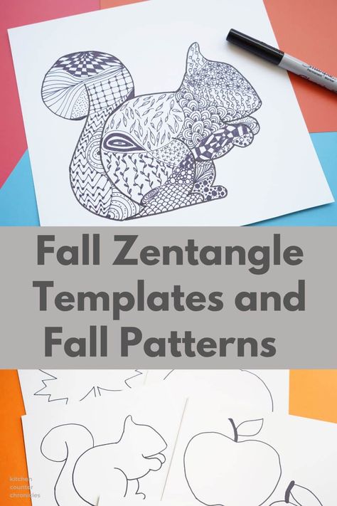 Fall Zentangle Patterns, Zentangle Fall Art, Zentangle Printables Free, Zentangle Pumpkins Art, Free Zentangle Printables, Autumn Zentangle, Fall Zentangle, Fall Art Lessons, Zentangle Art Patterns