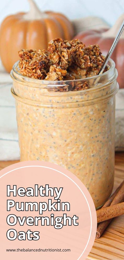 Try these pumpkin overnight oats for a healthy and protein-packed make ahead breakfast. Made with greek yogurt, pumpkin puree, and chia seeds, these overnight oats with pumpkin puree are flavored with pumpkin spice for a fall-inspired treat. Perfect for a quick pumpkin puree overnight oats meal. Overnight Oats With Pumpkin, Chia Seed Overnight Oats, Greek Yogurt Pumpkin, Oats Meal, Overnight Oats Recipe Easy, Pumpkin Yogurt, Pumpkin Overnight Oats, Overnight Oats With Yogurt, Best Overnight Oats Recipe