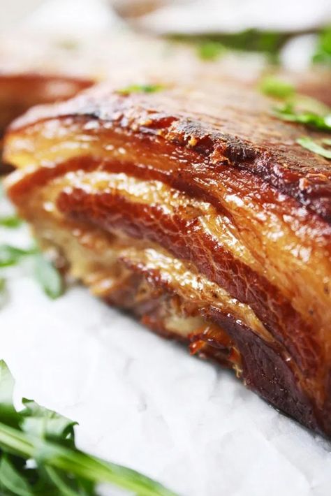 Crispy Instant Pot Pork Belly (Keto, Paleo, Whole 30) Paleo Pork Roast, Pressure Cooker Pork Belly, Pork Roast Instant Pot, Immune Recipes, Roast Instant Pot, Husband Food, Pork Belly Roast, Pork Belly Recipes Crispy, Belly Pork