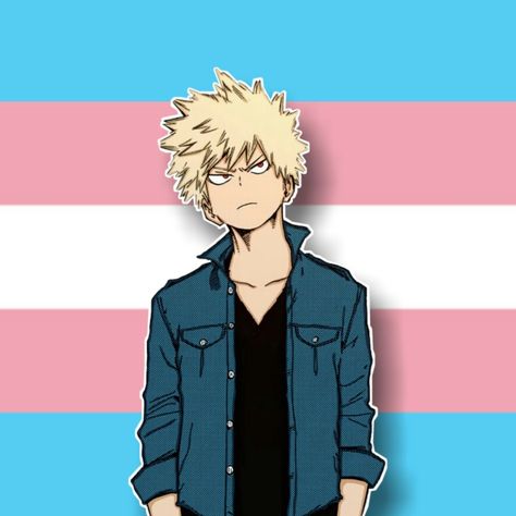 Mha Pride, Pride Profile Picture, Trans Pride, Katsuki Bakugou, Profile Picture