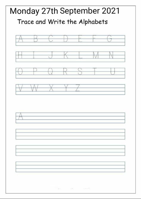 Four Lines English Worksheet, Free Printable Handwriting Worksheets, Capital Letters Worksheet, Print Writing, Printable Handwriting Worksheets, Handwriting Worksheets For Kids, Handwriting Practice Paper, Nursery Worksheets, Alphabet Letter Worksheets