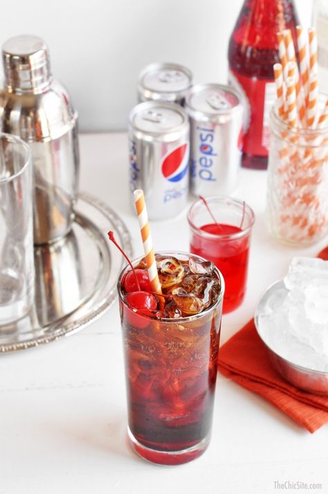 Diet Pepsi Cherry Vanilla Cocktail Olipop Soda Cocktail, Vanilla Pepsi, Pepsi And Coke, Cherry Pepsi, Vanilla Cocktail, Apartment Recipes, Boozy Popsicles, Diet Pepsi, Cherry Vanilla