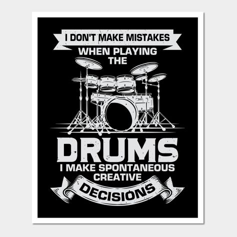 Drums Aesthetic Wallpaper, Rock And Roll Aesthetic Room, Drum Poster, Drums Aesthetic, Drummer Humor, Insane Core, Drummer Quotes, Drums Quotes, Drums Wallpaper